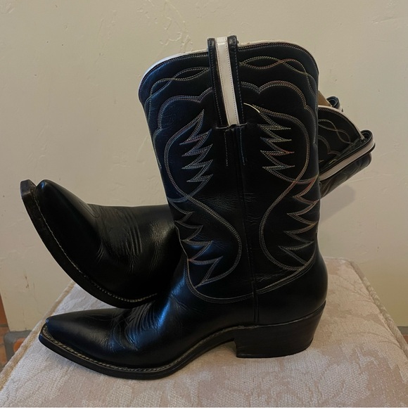 Mexican boots “El Vaquero “ size 7.5 men’s color black original letter Unisex!! - Picture 8 of 11